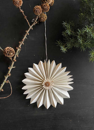 Christmas rosette - white